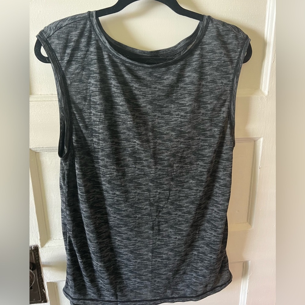 Zella ‘Luna’ convertible tie tee — black, size medium